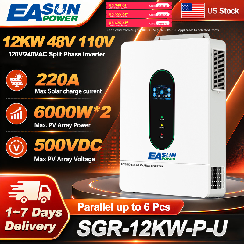 Grid Tie Inverter Limiter 2000W - EASUN POWER 12KW Inverter Surya Terhubung