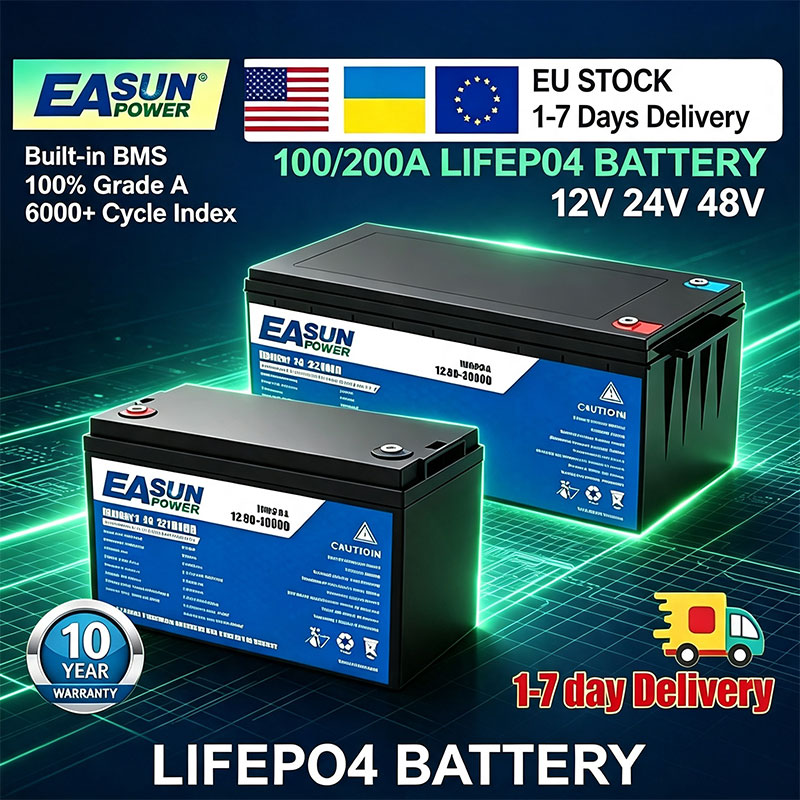 Baterai EASUN POWER LiFePO4 10 - Grid Tie Inverter Limiter 2000W ulasan dan harga