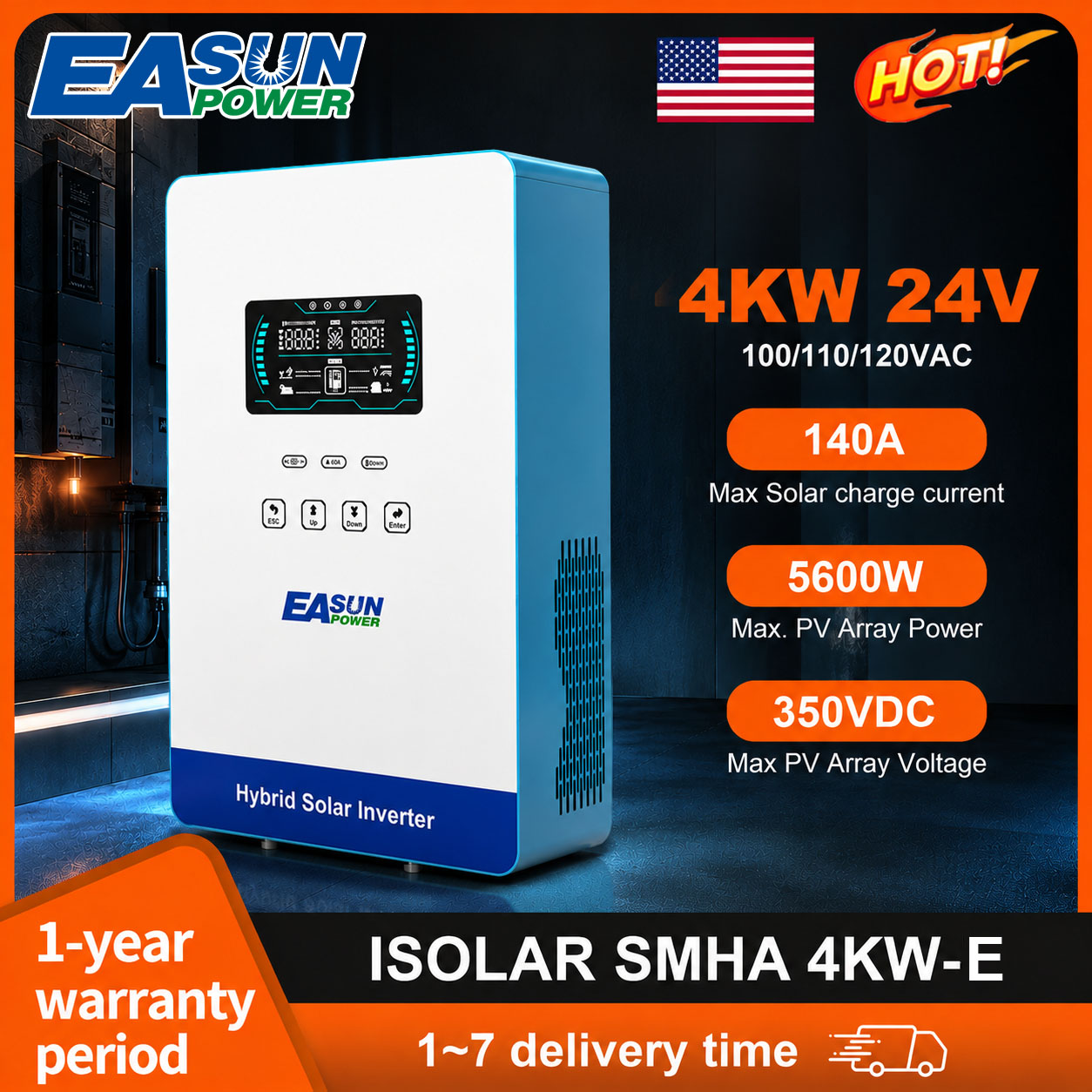 EASUN POWER 4KW 120V Inverter  - Grid Tie Inverter Limiter 2000W ulasan dan harga