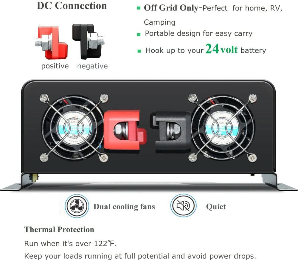 Generator Inverter Tenaga Sury - Inverter Pure Sine Wave 60Hz 120V 3000W ulasan dan harga