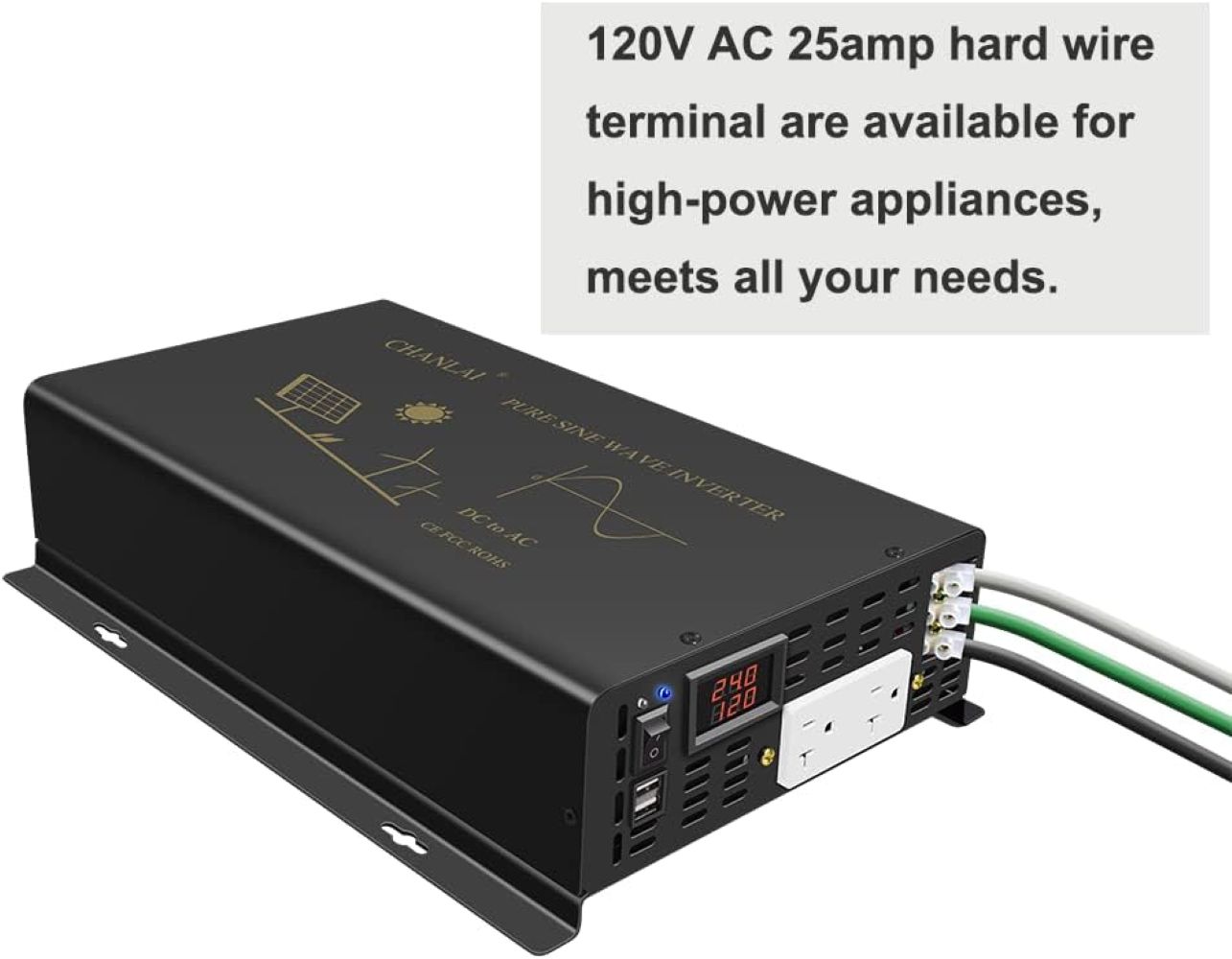 Generator Inverter Tenaga Sury - Inverter Pure Sine Wave 60Hz 120V 3000W ulasan dan harga